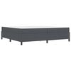 vidaXL Bettrahmen mit Matratze Dunkelgrau 200 x 200 cm Stoff