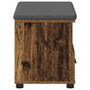 vidaXL Flurbank Altholz 60 x 38 x 46 cm Spanplatte und Polsterstoff