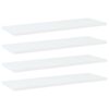 vidaXL B&uuml;cherregal-Bretter 4 Stk. Wei&szlig; 60x20x1,5 cm Holzwerkstoff