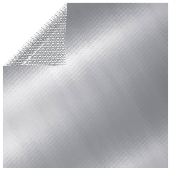 vidaXL Rechteckige Poolabdeckung 1200x600 cm PE Silbern