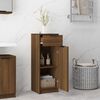 vidaXL Badschrank Braun Eichen-Optik 32x34x90 cm Holzwerkstoff