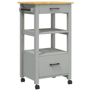 vidaXL K&uuml;chenwagen MONZA 48x40x88,5 cm Massivholz Kiefer