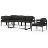 vidaXL 6-tlg. Garten-Lounge-Set mit Kissen Aluminium Anthrazit
