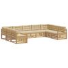 vidaXL Outdoor-Sofagarnitur 9 stk. Wei&szlig; und Beige Massivholz Akazie