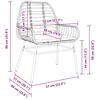 vidaXL Garten Essgruppe 9 pcs Schwarz Poly-Rattan