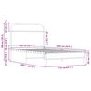 vidaXL Bettgestell ohne Matratze 107x203 cm Sonoma-Eiche Holzwerkstoff
