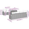 vidaXL Garten-Sofa-Set mit Kissen 7 pcs Beige und Creme