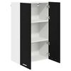 vidaXL H&auml;ngeschrank mit Speicher Schwarz Eichen-Optik 60 x 31 x 100 cm