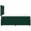 vidaXL Boxspringbett mit Matratze Dunkelgr&uuml;n 120x200 cm Samt