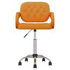 vidaXL Esszimmerstuhl Drehbar Orange Kunstleder