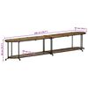 vidaXL TV-Regal 200x42x40 cm Altholz Massiv
