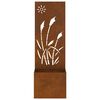vidaXL Garten Sichtschutz-Leinwand Rostig 50 x 140 cm Wetterfeststahl