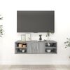 vidaXL Wandregal Grau Sonoma 102x30x29 cm Holzwerkstoff