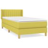 vidaXL Boxspringbett mit Matratze Gr&uuml;n 90x200 cm Stoff