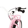 vidaXL Kinderfahrrad mit Frontgep&auml;cktr&auml;ger 18 Zoll Rosa und Schwarz