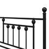 vidaXL Tagesbettrahmen Schwarz 107 x 203 cm Stahl