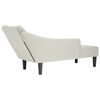 vidaXL Chaiselongue mit Rechter Armlehne Creme Samt