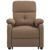 vidaXL Massagesessel mit Aufstehhilfe Braun Stoff
