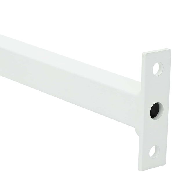 vidaXL Verstellbarer Fenster-Sicherheitsbalken Wei&szlig; 710 - 1200 mm