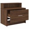vidaXL Nachttische mit Schublade 2 Stk. Braun Eichen-Optik 51x31x47 cm