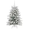 vidaXL K&uuml;nstlicher klappbarer Weihnachtsbaum Wei&szlig; 120 cm PE und PVC