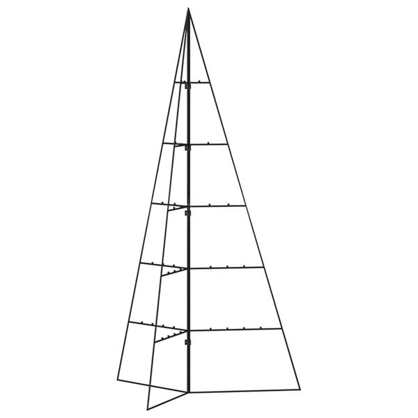 vidaXL Metall-Weihnachtsbaum für Dekorationen Schwarz 100 cm