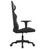 vidaXL Gaming-Stuhl mit Massagefunktion Schwarz und Hellgrau Stoff