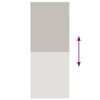 vidaXL Duschrollo 90x240 cm Stoffbreite 86 cm