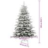 vidaXL K&uuml;nstlicher klappbarer Weihnachtsbaum Wei&szlig; 240 cm PE und PVC
