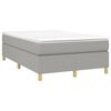 vidaXL Boxspringbettgestell Hellgrau 120x200 cm Stoff