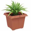 vidaXL Quadratischer Blumentopf 24 pcs Ziegelrot 23 x 23 x 17,5 cm
