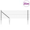 vidaXL Zaunpfosten Grau 25 x 0,6 m (19 x 19 mm Maschen) Stahl und PVC