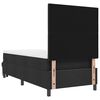 vidaXL Boxspringbett mit Matratze Schwarz 100 x 200 cm Stoff