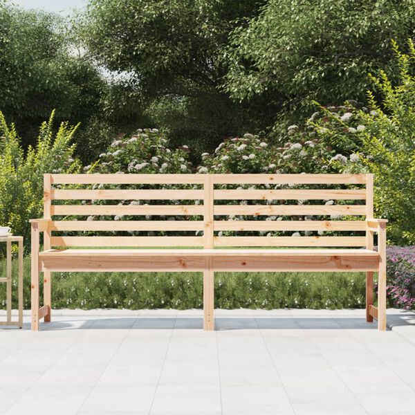 vidaXL Gartenbank 203,5x48x91,5 cm Massivholz Kiefer
