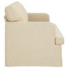 vidaXL Sofa 180cm Creme Metall