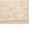 vidaXL Anti-Rutsch Shaggy Teppich Creme 160 x 160 cm PP