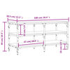 vidaXL Schuhbank Grau Sonoma 100x38,5x49 cm Holzwerkstoff