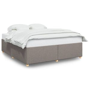 vidaXL Bettgestell ohne Matratze Taupe 180x200 cm Stoff