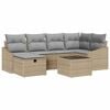 vidaXL Sofa Set 7 stk. Poly-Rattan
