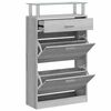 vidaXL Schuhschrank Grau Sonoma 63x24x104 cm Holzwerkstoff