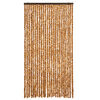 vidaXL Insektenschutz-Vorhang Ocker und Wei&szlig; 100x220 cm Chenille
