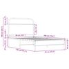 vidaXL Bettgestell ohne Matratze 90x190 cm Sonoma-Eiche Holzwerkstoff