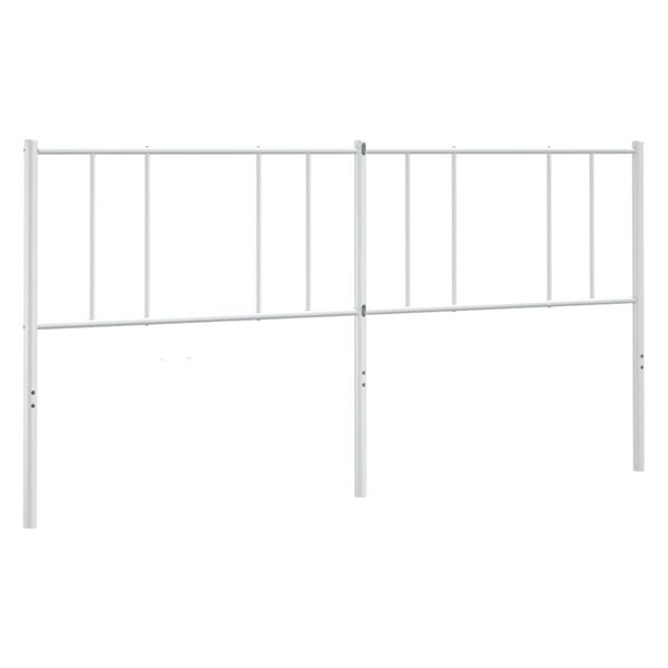 vidaXL Kopfteil Metall Wei&szlig; 193 cm
