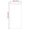 vidaXL Voile Vorh&auml;nge mit Schlaufen 2 Stk. Wei&szlig; 140x245 cm