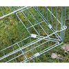 Kerbl Freilaufgehege Kleintiere mit Ausbruchsperre 230x115x70 cm Chrom