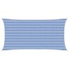 vidaXL Sonnensegel 2,5 x 4,5 m HDPE Rechteckig Blau und Wei&szlig;