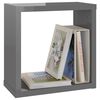 vidaXL W&uuml;rfelregale 2 Stk. Hochglanz-Grau 30x15x30 cm