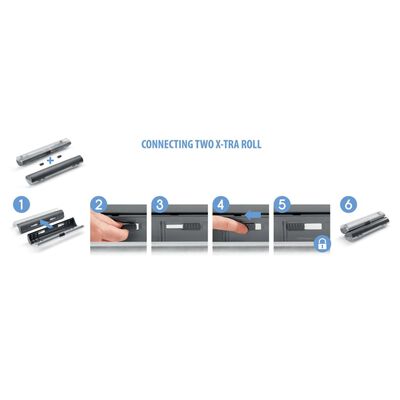 Metaltex 2-in-1 Küchenrollenhalter X-Tra Roll