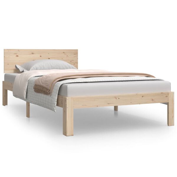 vidaXL Massivholzbett Kiefernholz 100x200 cm