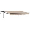 vidaXL Manuelle Gelenkarmmarkise mit LEDs Beige 3,5 x 2,5 m